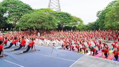ハノイで国際ヨガデー10周年を祝う