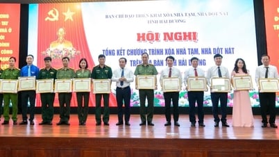 Récompenser 39 groupes et 50 personnes ayant réalisé des réalisations exceptionnelles dans la mise en œuvre du programme d'élimination des logements temporaires et délabrés à Hai Duong
