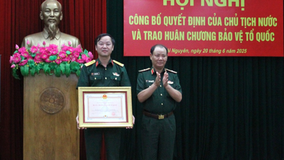 The General Staff of Military Region 1 awarded the Fatherland Protection Medal to collectives and individuals.