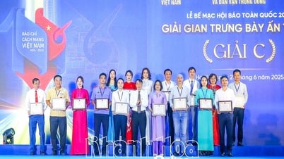 The exhibition booth of Khanh Hoa Provincial Journalists Association won the C prize at the 2025 National Press Festival