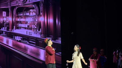 英語専攻の学生が家族問題を題材にしたブロードウェイ風の演劇を上演