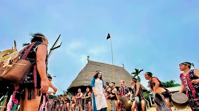 Fiesta del pueblo animada