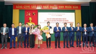 มอบใบรับรองการลงทุนโครงการโรงแรม Routee Inn Grand Thai Nguyen