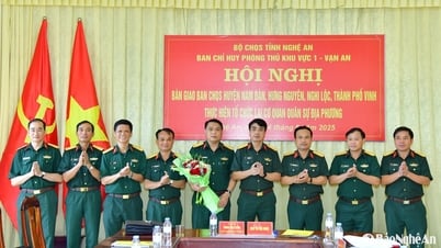 Bộ Chỉ huy quân sự tỉnh Nghệ An tổ chức lại cơ quan quân sự địa phương