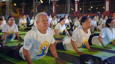 1.000 người tham gia đồng diễn trong chương trình 'Yoga vì một trái đất, một sức khỏe'