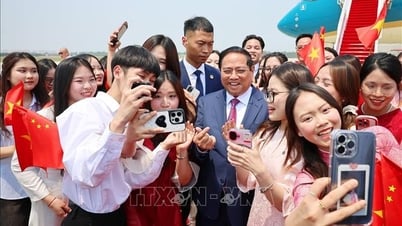 Thủ tướng Phạm Minh Chính tới Thiên Tân bắt đầu dự Diễn đàn Kinh tế thế giới và làm việc tại Trung Quốc