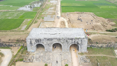 Archaeological excavation in a place of Thanh Hoa, new revelation of a magnificent ancient citadel