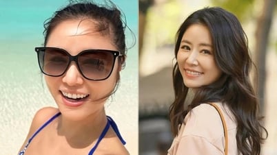 루비린, 수영복 입고 49세에도 젊고 섹시한 몸매 과시