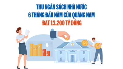 ចំណូលថវិការដ្ឋរបស់ខេត្ត Quang Nam ក្នុងរយៈពេល ៦ខែដើមឆ្នាំ សម្រេចបាន ១៣,២០០ពាន់លានដុង