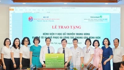Vietcombank spendet dem Zentralkrankenhaus für Traditionelle Medizin ein Auto zur medizinischen Untersuchung und Behandlung