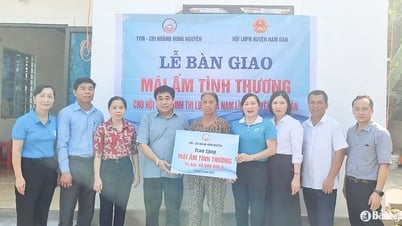 TYM chi nhánh Hưng Nguyên trao hỗ trợ làm nhà cho người nghèo