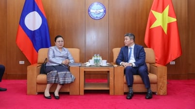 Liên hiệp các tổ chức hữu nghị Việt Nam và Đại sứ quán Lào tại Việt Nam bàn cơ chế phối hợp thúc đẩy quan hệ nhân dân