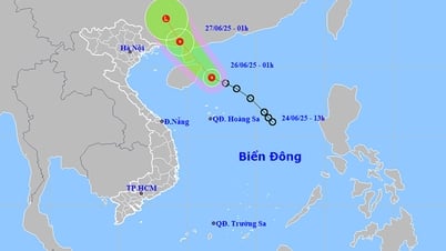 Thời tiết ngày 26/6: Áp thấp nhiệt đới trên Biển Đông gây mưa lớn diện rộng