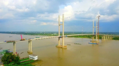 Cầu Rạch Miễu 2 đạt 95% tiến độ, phấn đấu đầu tháng 8-2025 hoàn thành