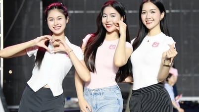 Les candidates s'entraînent dur jusqu'à minuit pour la finale de Miss Vietnam