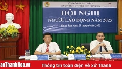Thủy điện Trung Sơn quan tâm thực hiện chế độ phúc lợi, cơ chế chính sách cho người lao động