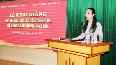 Khai giảng Lớp trung cấp lý luận chính trị, hệ không tập trung, K43 B06, năm 2025