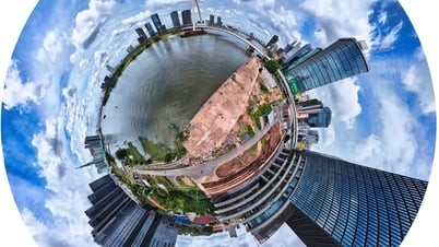 Close-up of modernized Thu Thiem, connecting new life with District 1