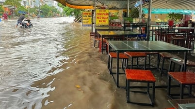 ស្ថានភាពដ៏សោកសៅនៃ "ទឹកជំនន់មានន័យថាបិទ" ហាងជាច្រើននៅទីក្រុងហូជីមិញក្នុងរដូវវស្សា