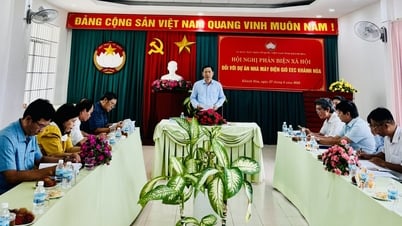 Comité permanent du Comité du Front de la Patrie du Vietnam de la province de Khanh Hoa : Critique sociale de la proposition du projet de centrale éolienne de la CEE à Khanh Hoa