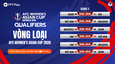 Comments on Group E of the 2026 Asian Women's Cup Qualifiers: Vietnam Women's Team Determined to Win the Top Spot