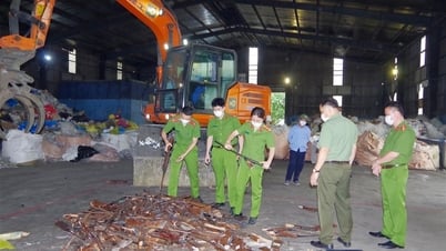 La police provinciale de Thai Nguyen récupère et traite résolument les armes illégales