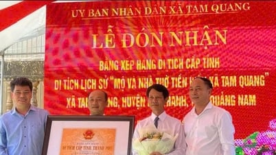 Nui Thanh : Réception du certificat provincial de relique historique « Tombeau et temple des ancêtres de la commune de Tam Quang »