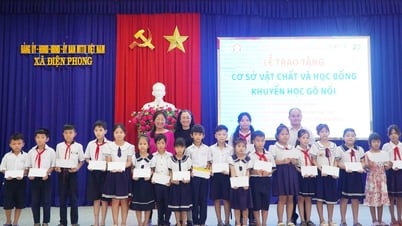 Trao tặng cơ sở vật chất và học bổng khuyến học Gò Nổi