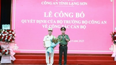 Công bố quyết định điều động Phó Giám đốc Công an tỉnh Lạng Sơn