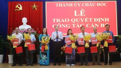 Thành ủy Châu Đốc trao quyết định cán bộ trước khi vận hành đơn vị hành chính mới