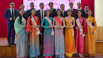 Top 3 Miss Vietnam 2024 strahlen bei Pressekonferenz nach Krönung