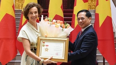 Trao tặng Kỷ niệm chương “Vì sự nghiệp Ngoại giao Việt Nam” cho Tổng Giám đốc UNESCO