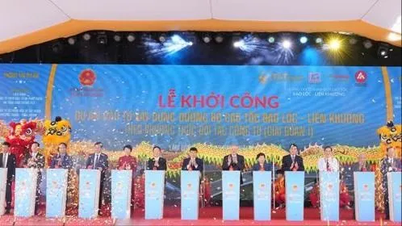Comenzó la construcción del proyecto de la autopista Bao Loc-Lien Khuong con una inversión total de más de 17.700 mil millones de VND.