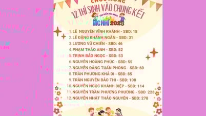 Danh sách thí sinh vào vòng Chung kết cuộc thi “Tìm kiếm Tài năng MC nhí 2025”