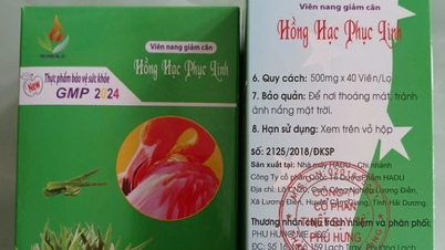 Phát hiện viên nang giảm cân Hồng Hạc Phục Linh có chứa 3 chất cấm gây hại