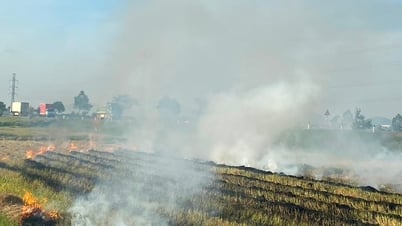 Der Rauch des Strohs schwebt noch immer nach jeder Ernte in der Luft.