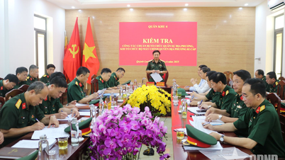 Quân khu 4 kiểm tra việc sắp xếp tổ chức cơ quan quân sự địa phương tại Nghệ An