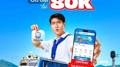은행 앱과 VNPAY 앱에서 기차표를 예매하면 최대 80,000동까지 절약할 수 있는 기회
