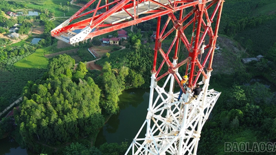 500kV 라오까이-빈옌 전선, 우기 전 긴급 철근 설치