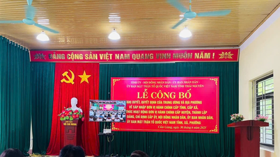 [Updated news] Ceremony to announce the merger of provincial and communal administrative units in Thai Nguyen - Bac Kan