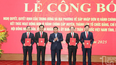 Thai Nguyen : Annonce de la décision de fusionner les unités administratives provinciales et communales et les principaux dirigeants