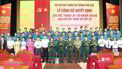 Thành lập mới 40 Ban Chỉ huy Quân sự xã, phường
