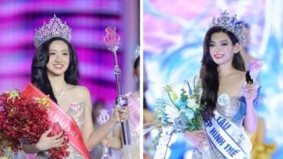 Hai hoa hậu đăng quang trong 2 ngày, cùng học một trường đại học