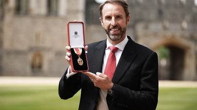 El entrenador de los caballeros de la Familia Real Británica, Gareth Southgate