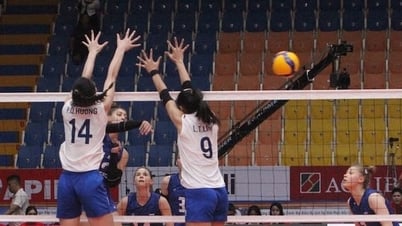 Vietnam U21 women's volleyball team lost 0-3 to the Russian team at VTV Cup 2025