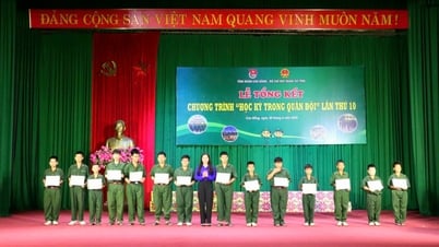 120 chiến sĩ nhí hoàn thành Chương trình "Học kỳ trong quân đội" - Báo Cao Bằng điện tử