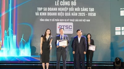 PTSC и многие компании-члены Petrovietnam были удостоены награды «Инновационные и эффективные бизнес-предприятия» в 2025 году.