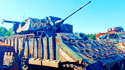 “Hàng lạ” trên chiếc M2 Bradley mà Nga thu giữ được