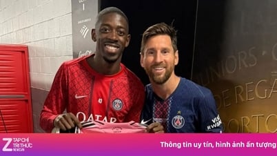 Dembele an ủi Messi