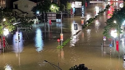 Thai Nguyen City steht unter Wasser, Verkehr lahmgelegt